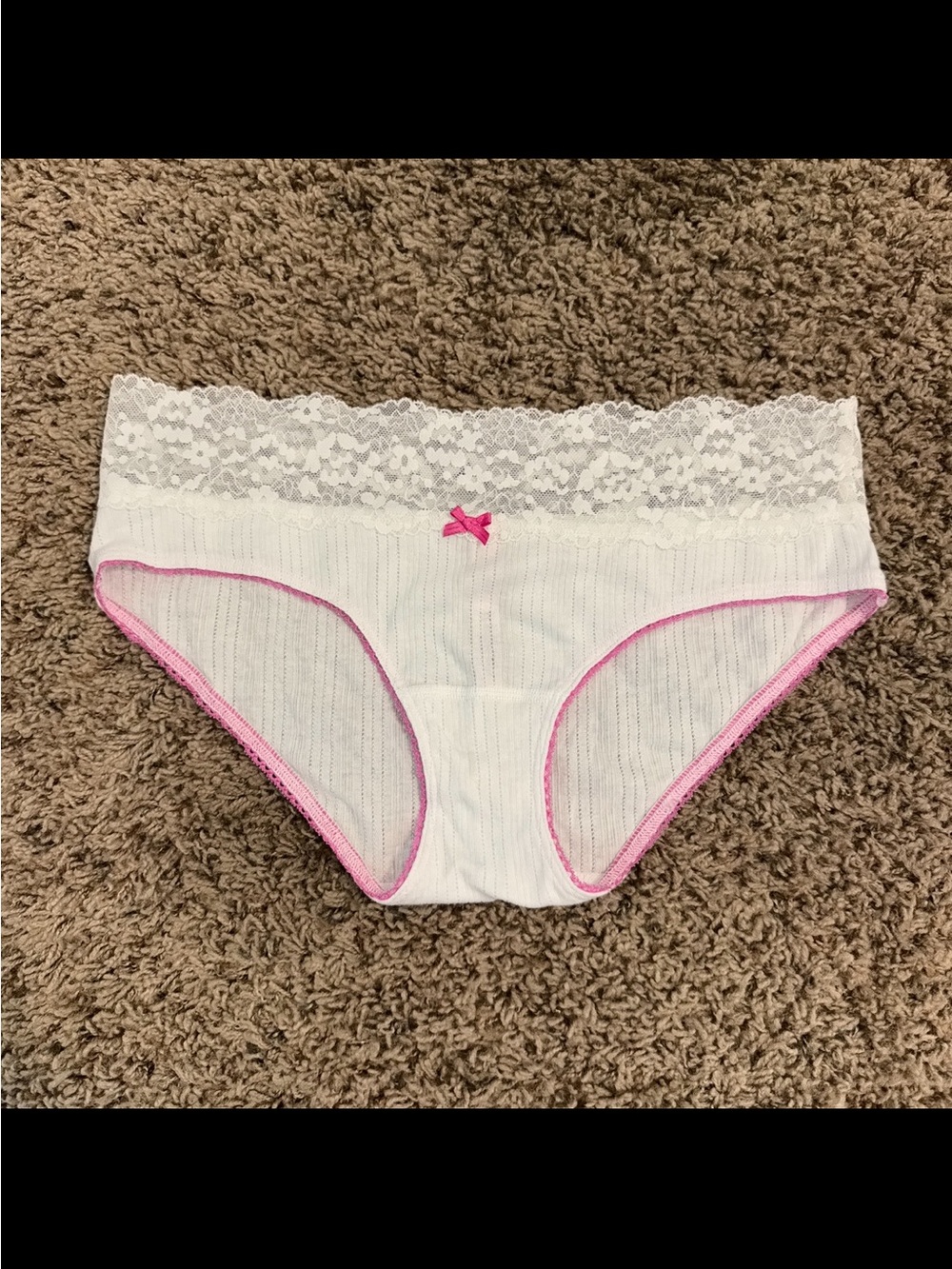 Victoria’s Secret White Lace Panty